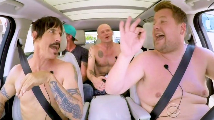 Red Hot Chili Peppers and James Corden