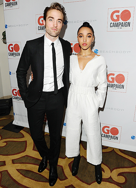 Robert Pattinson and FKA twigs at the 2015 Go Campaign Gala