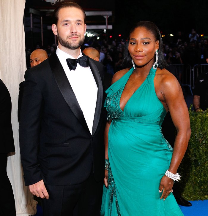Alexis Ohanian and Serena Williams attend the 2017 Met Gala at the Metropolitan Museum of Art in New York City on May 1, 2017.