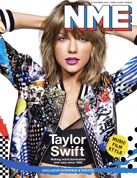 Taylor Swift on the cover of NME
