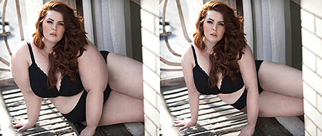 Tess Holliday (black outfit)