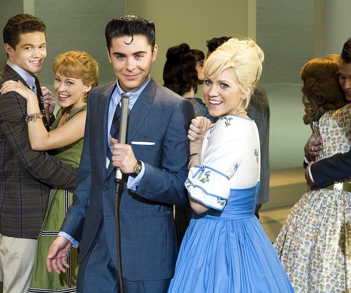 Zac Efron and Brittany Snow in Hairspray