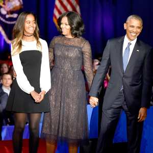Barack Obama, MIchelle Obama, Malia Obama