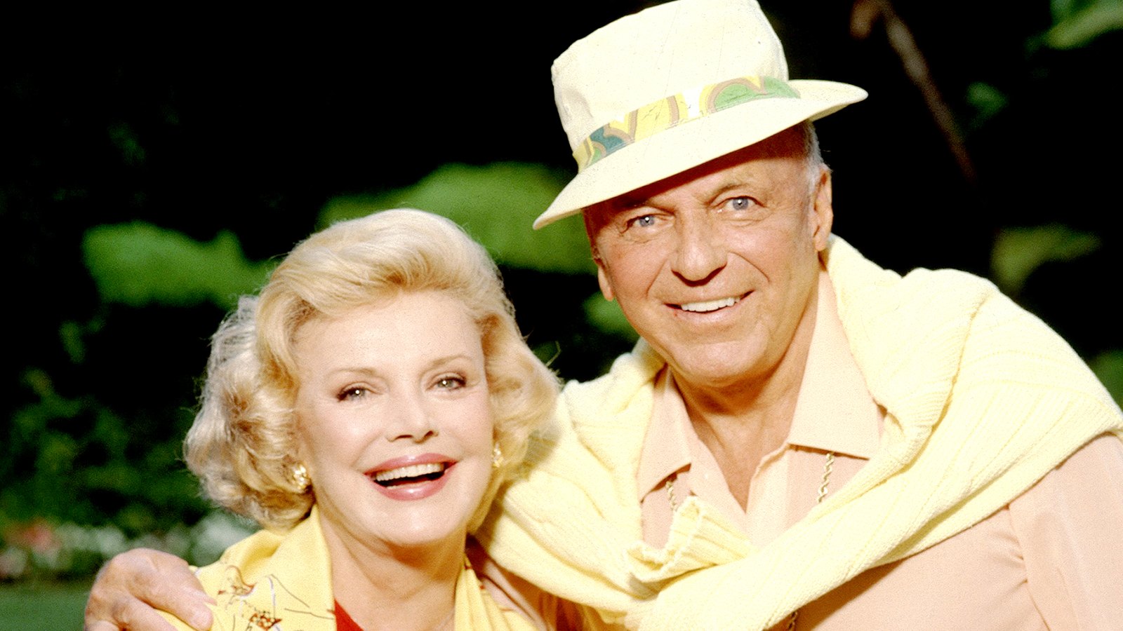 Frank Sinatra and Barbara Sinatra pose for a portrait in Los Angeles in 1990.