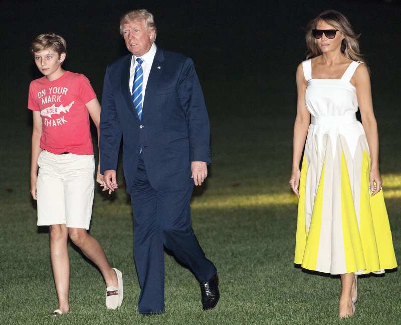 Barron Trump Donald Trump Melania Trump