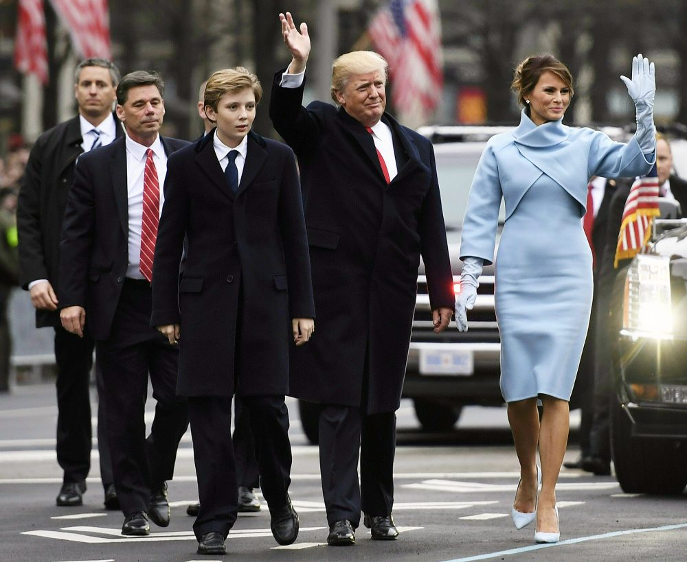 Barron Trump Donald Trump Melania Trump inauguration parade