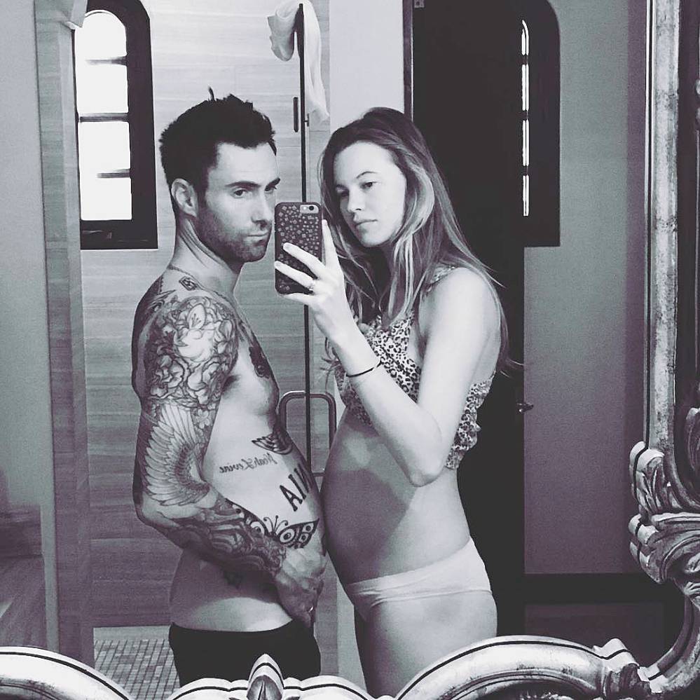 Adam Levine and Behati Prinsloo