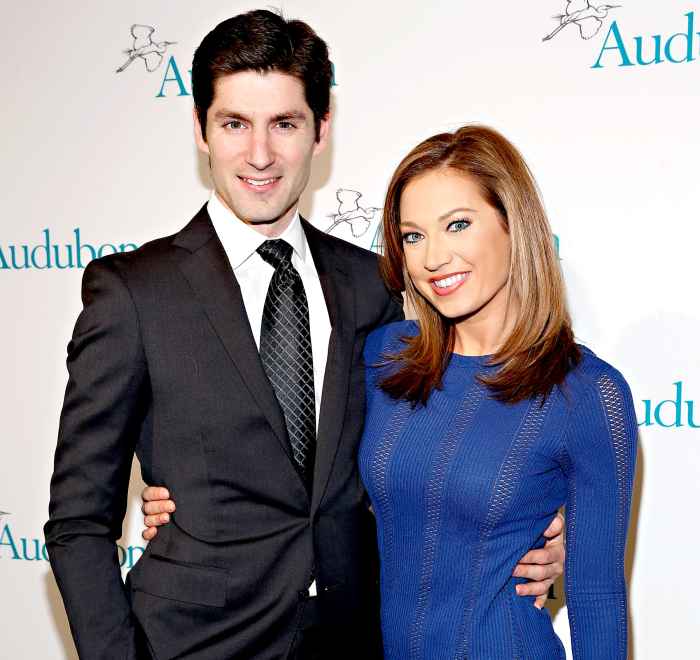 Ben Aaron and Ginger Zee attend the 2013 National Audubon Society's Gala at The Plaza Hotel in New York City on January 27, 2014.