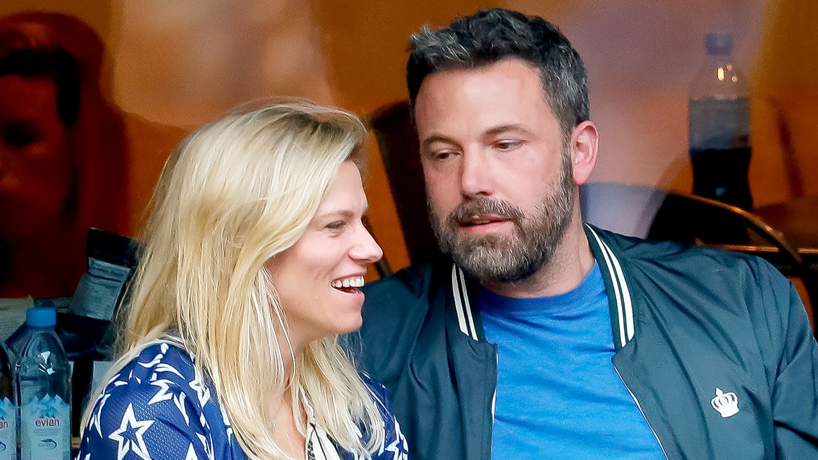 Ben Affleck and Lindsay Shookus attend the 2017 U.S. Open Tennis Championships at Arthur Ashe Stadium in New York City on September 10, 2017.