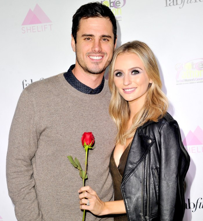 Ben Higgins and Lauren Bushnell attend the premiere party for The Bachelor Charity at Sycamore Tavern on January 2, 2017 in Los Angeles, California.