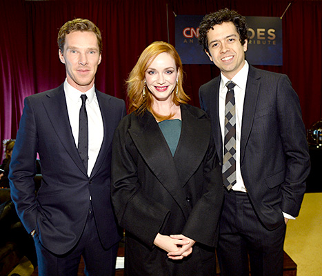 Benedict Cumberbatch, Christina Hendricks and Geoffrey Arend