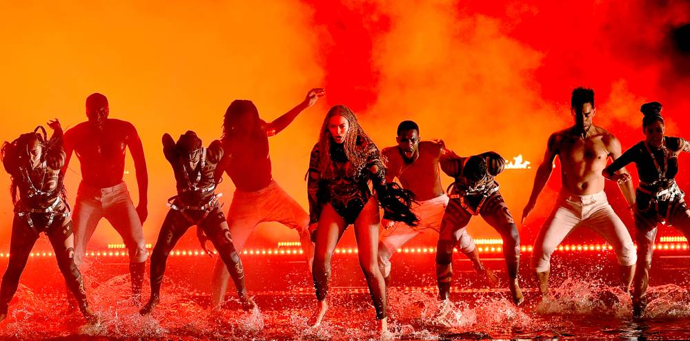 Beyonce performs onstage during the 2016 BET Awards.