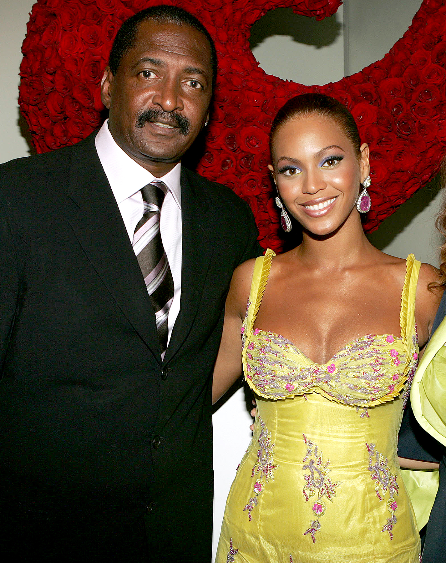 Beyonce Knowles poses with her father Matthew Knowles in 2005.