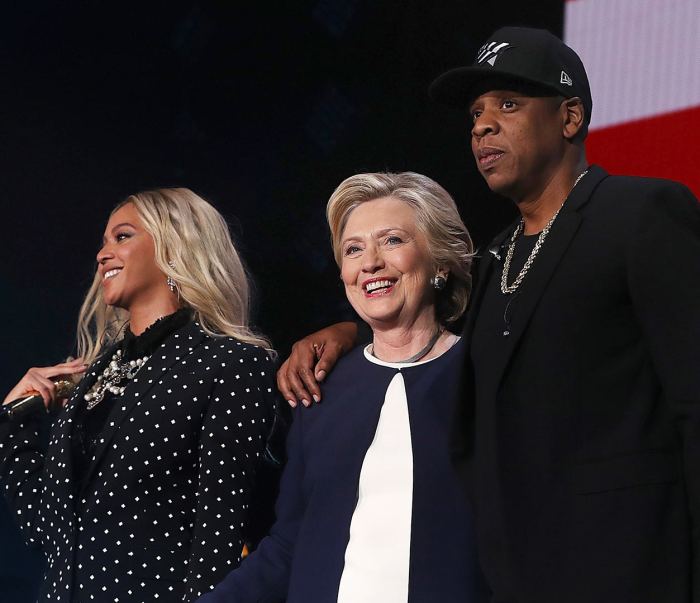 Jay Z-, Hilary Clinton, Beyonce