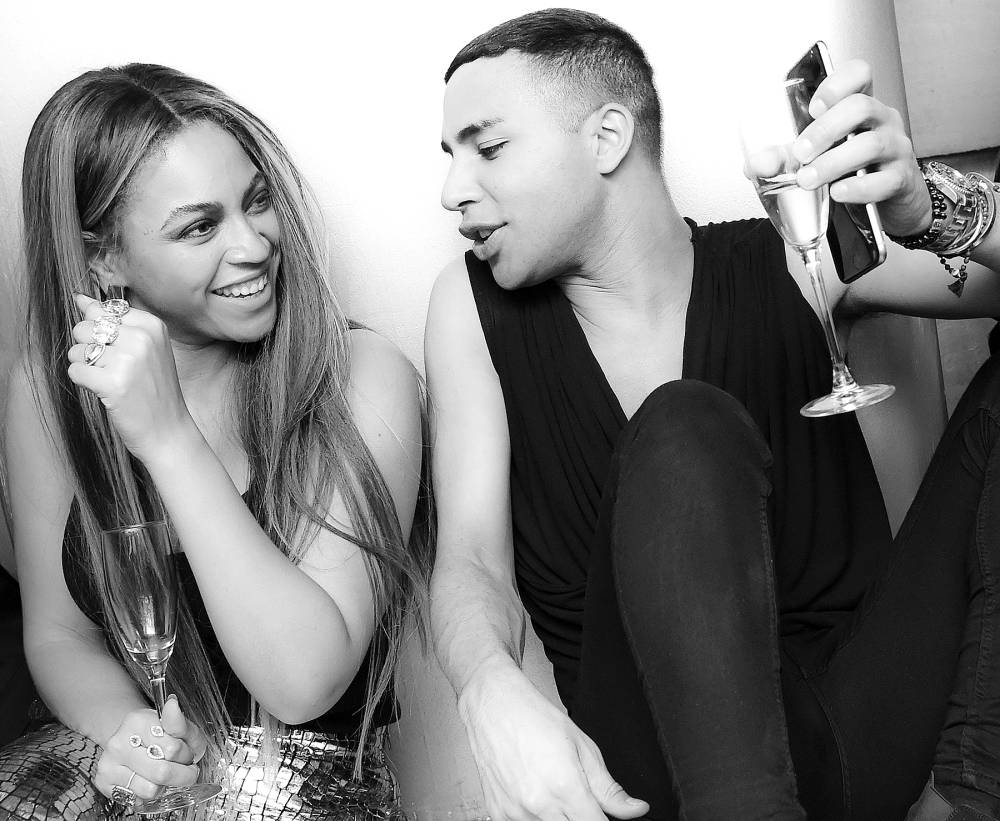 Beyonce Knowles and Olivier Rousteing