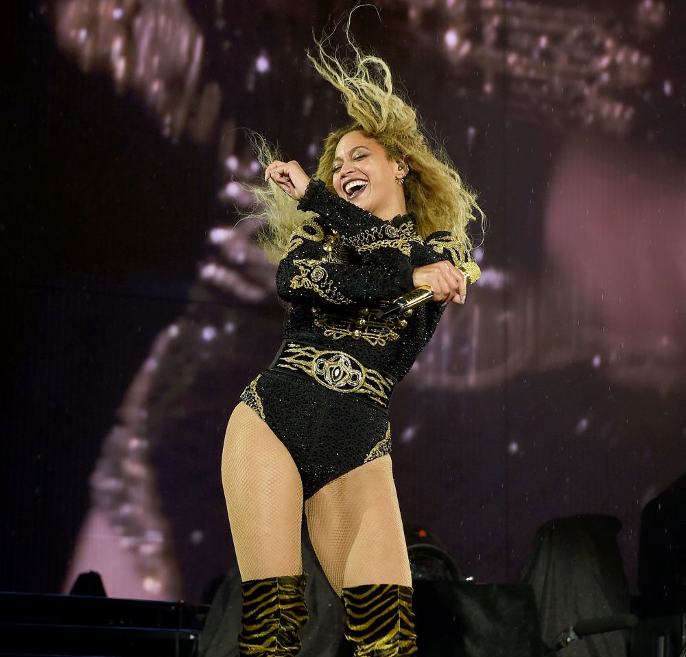 Beyonce on stage during