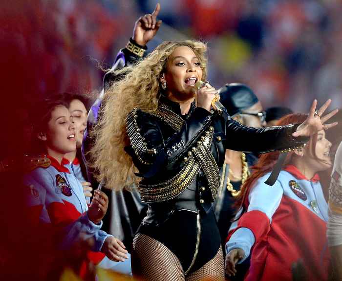 Beyoncé performs during the Pepsi Super Bowl 50 halftime show.