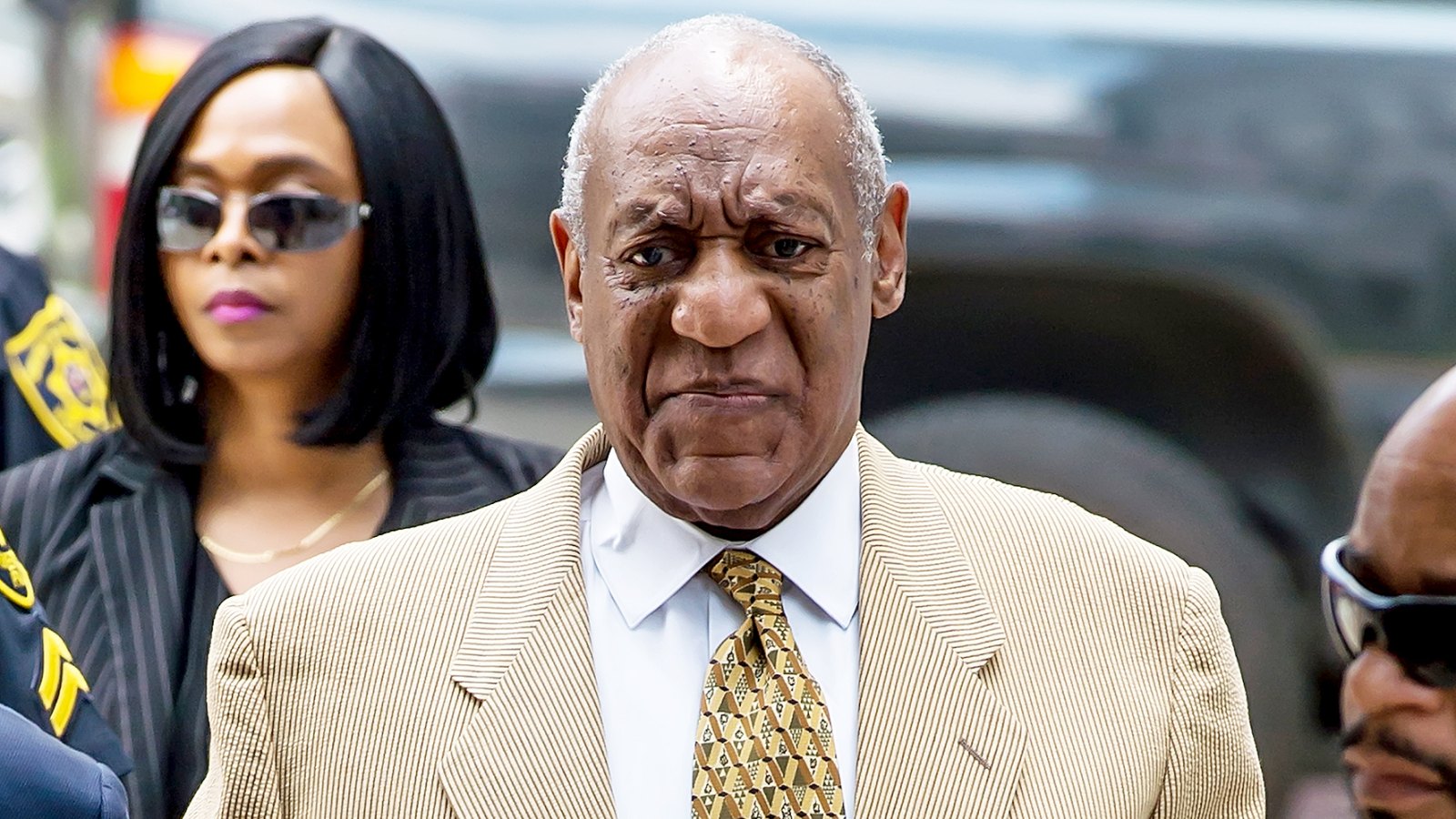 Bill Cosby arrives at Montgomery County Courthouse on July 7, 2016 in Norristown, Pennsylvania.