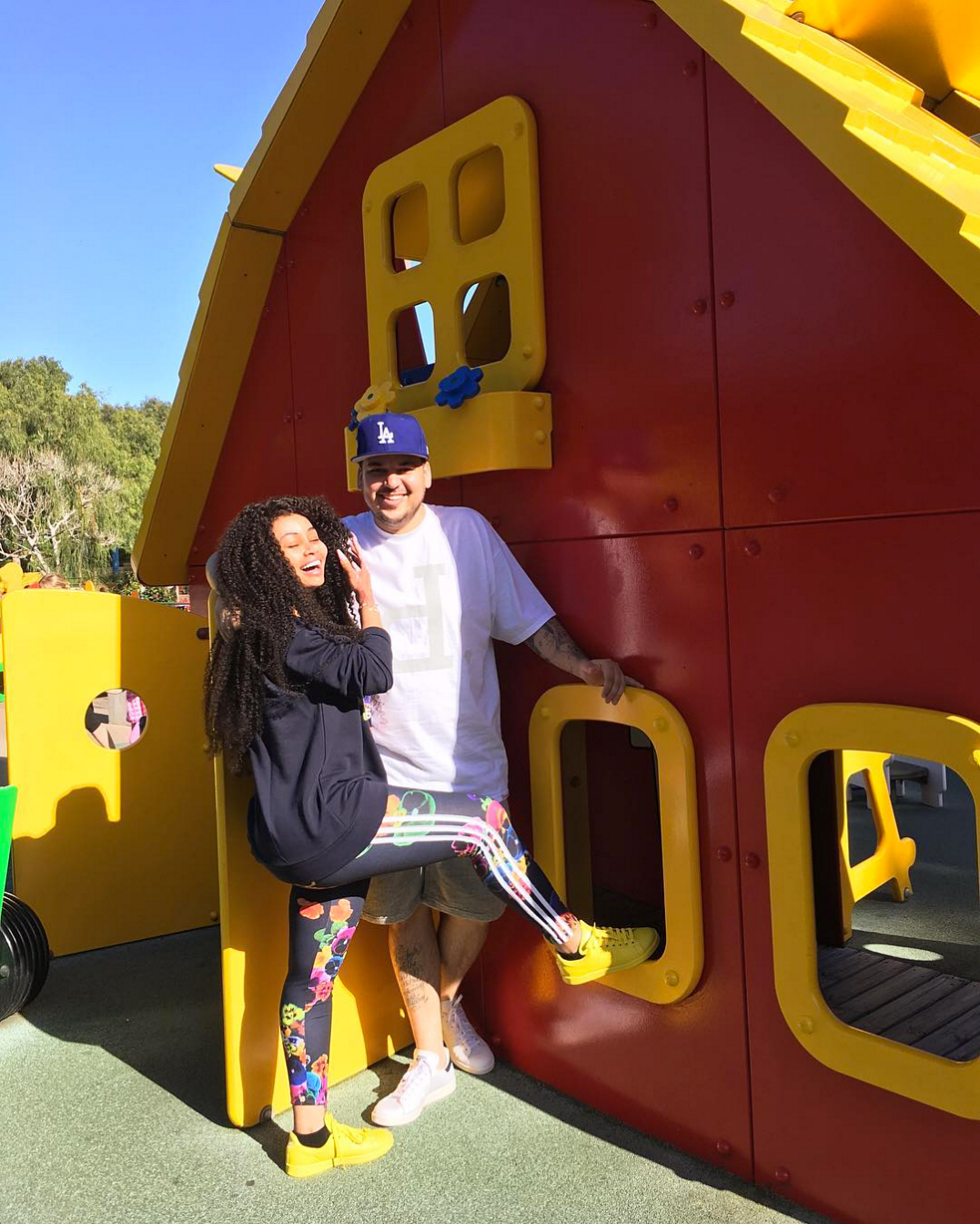 Rob Kardashian and Blac Chyna have fun at Legoland