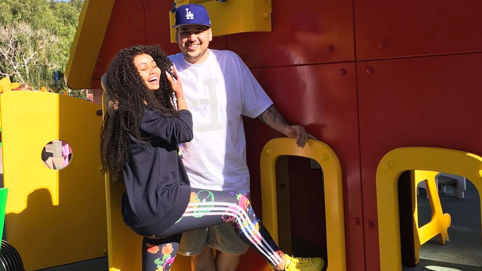 Rob Kardashian and Blac Chyna have fun at Legoland