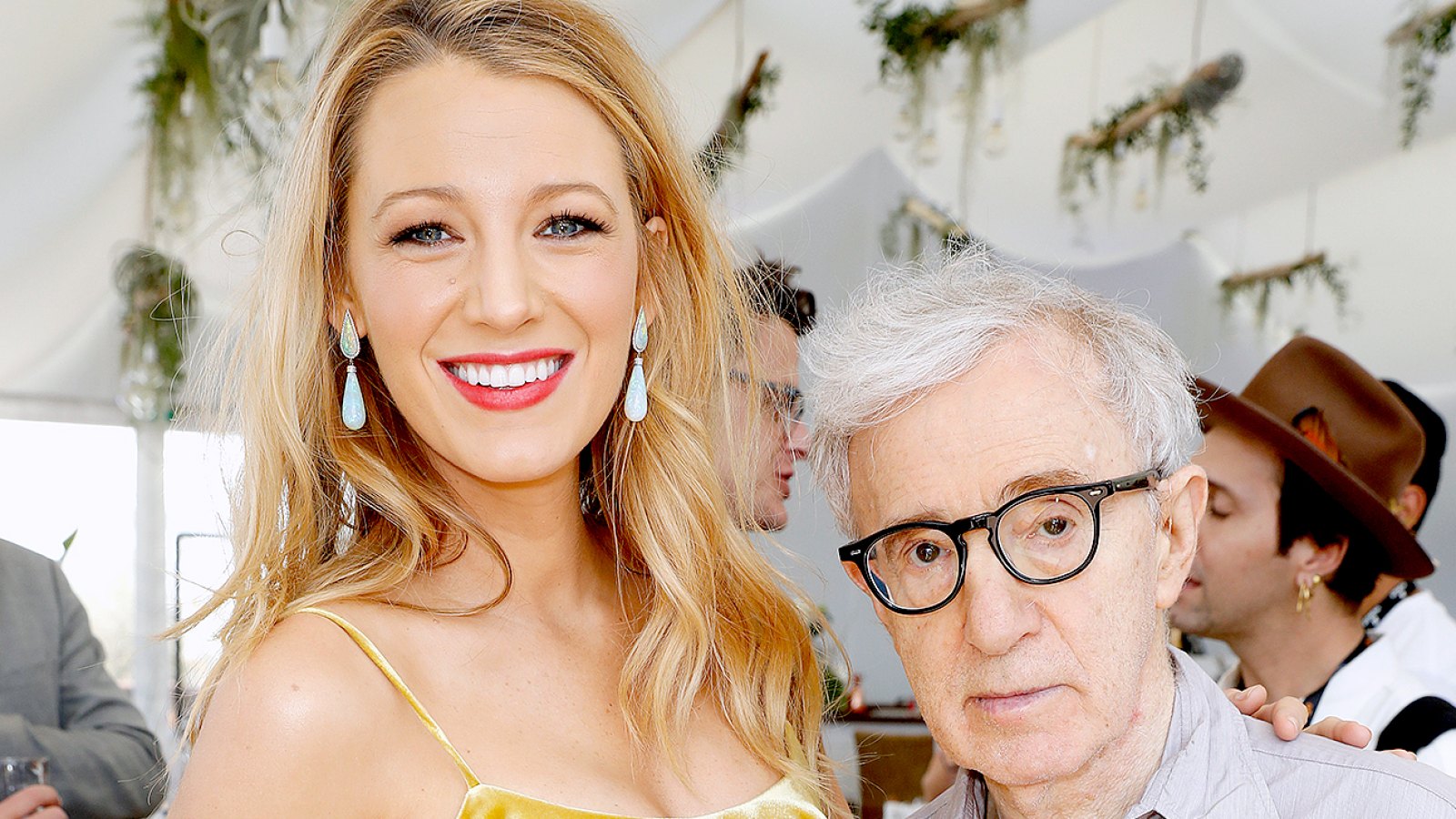 Blake Lively and director Woody Allen attend the Amazon Studios "Cafe Society" press luncheon during the 69th annual Cannes film festival on May 12, 2016 in Cannes, France.
