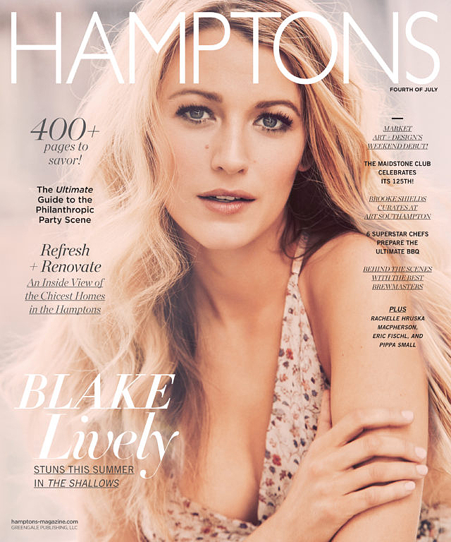 Blake Lively on the cover of Hamptons