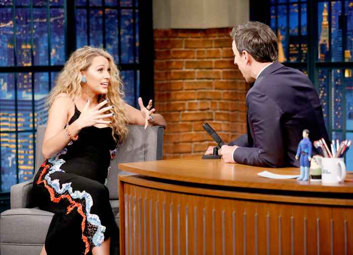 Blake Lively during an interview with host Seth Meyers on June 22, 2016.