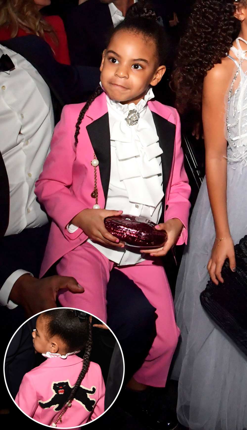 Schoolboy Q Girl Power Sweatshirt Grammys 2017 - Schoolboy Q and Daughter  Wear Pink at Grammys 2017
