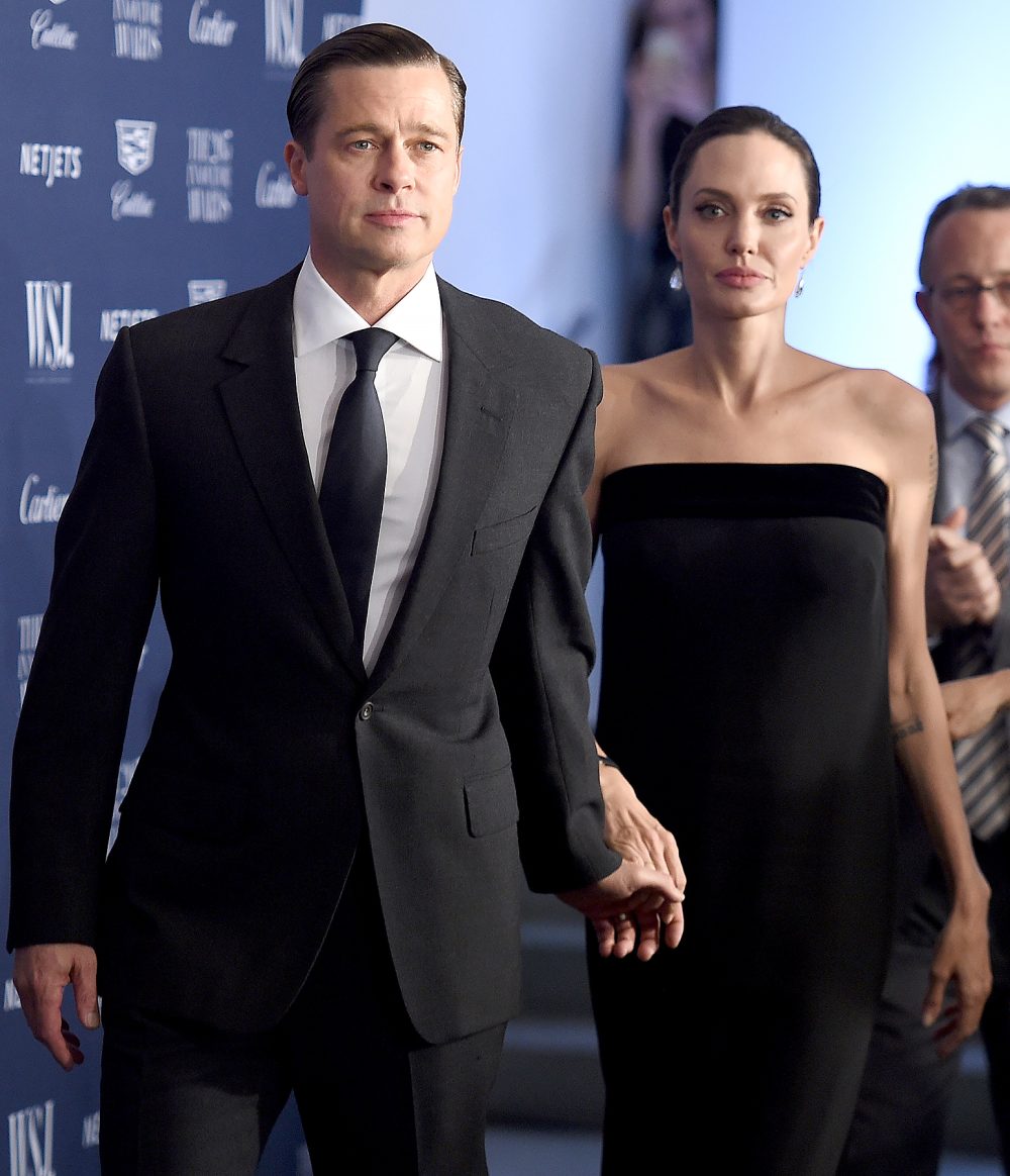 Brad Pitt and Angelina Jolie Pitt attend the WSJ. Magazine 2015 Innovator Awards.