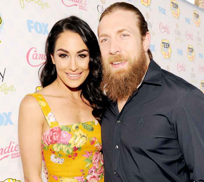 WWE Diva Brie Bella and WWE Superstar Daniel Bryan attend FOX's 2014 Teen Choice Awards at The Shrine Auditorium on August 10, 2014 in Los Angeles, California.