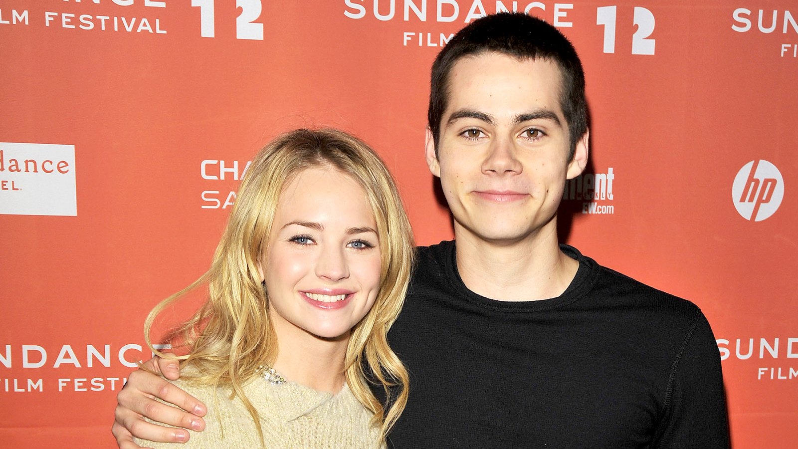Britt Robertson and Dylan O'Brien arrive at "The First Time" Premiere at Eccles Center Theatre on January 21, 2012 in Park City, Utah.