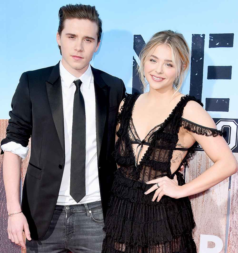 Brooklyn Beckham and Chloë Grace Moretz attend the premiere of Universal Pictures'