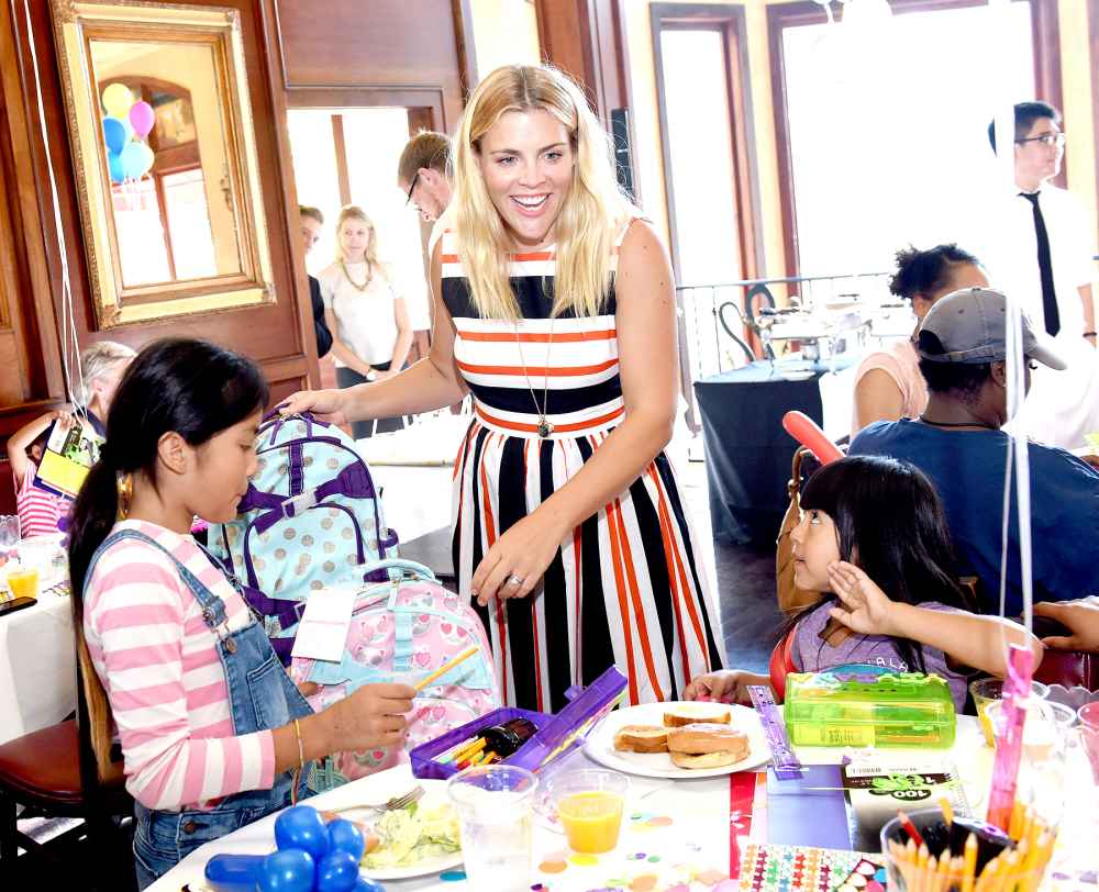 Busy Philipps hosts the Baby2Baby Back To School event at The Grove Los Angeles on August 3, 2016 in Los Angeles, California.