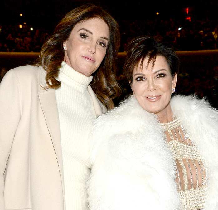 Caitlyn Jenner and Kris Jenner attend Kanye West Yeezy Season 3 at Madison Square Garden on February 11, 2016 in New York City.