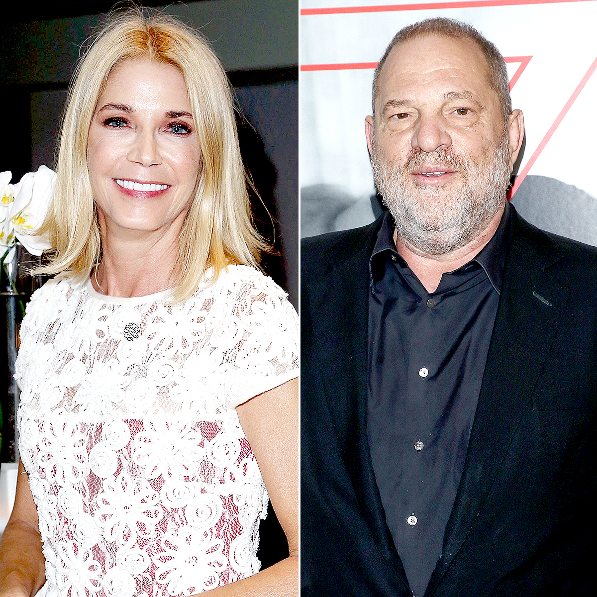 Candace Bushnell and Harvey Weinstein