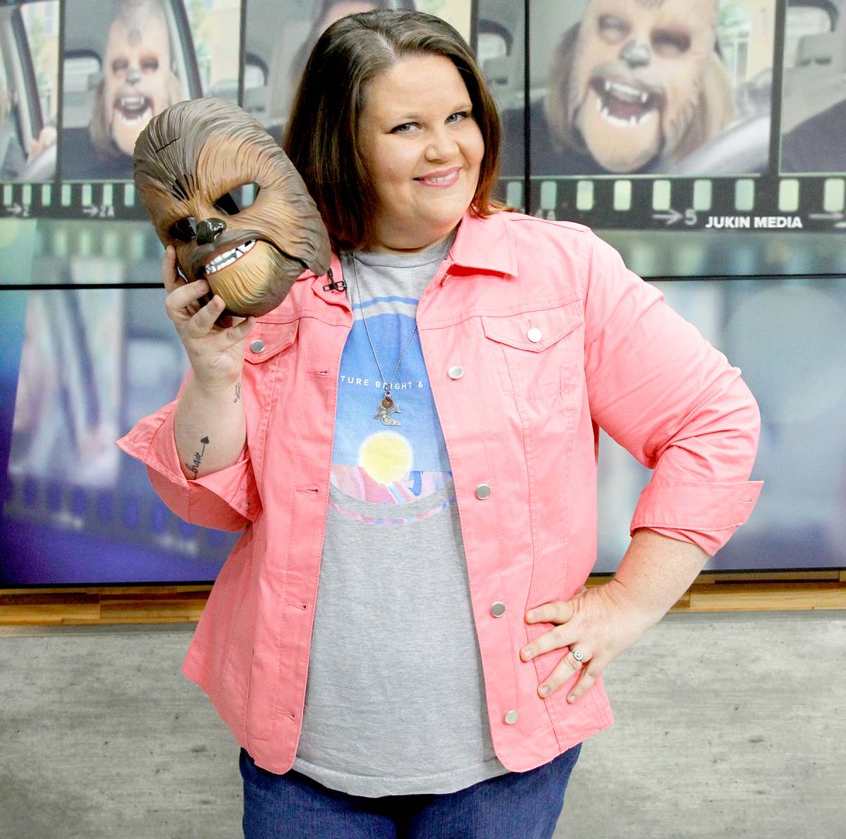 Chewbacca Mom Rides Bike With Beloved ‘Star Wars’ Character | Us Weekly