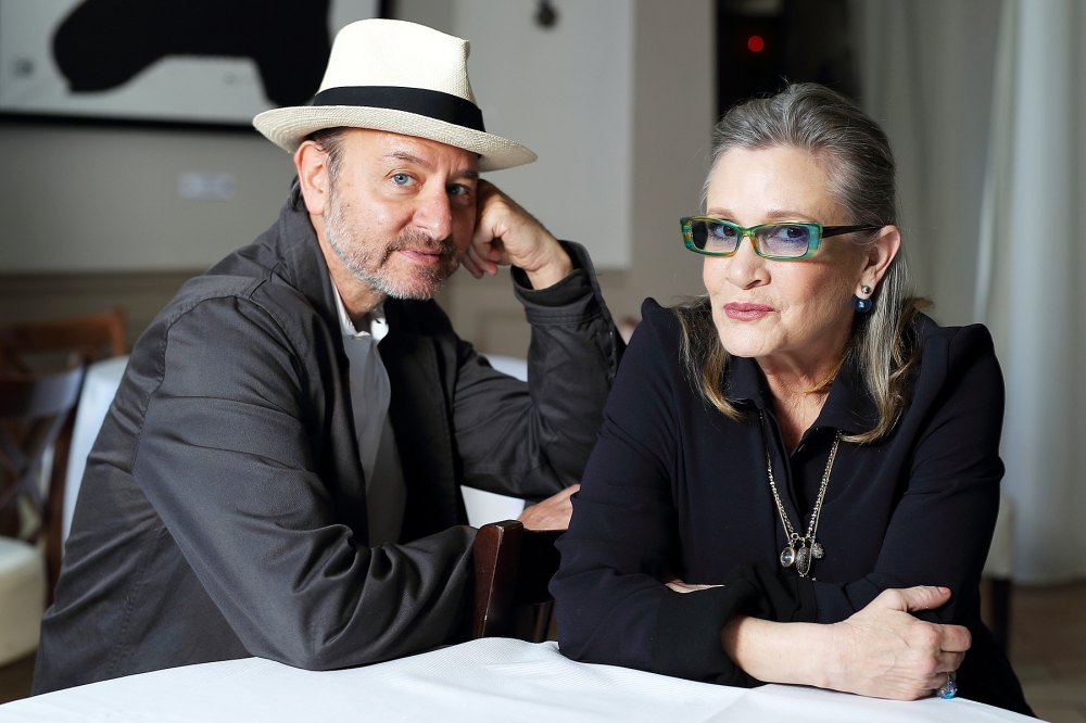Fisher Stevens with Carrie Fisher