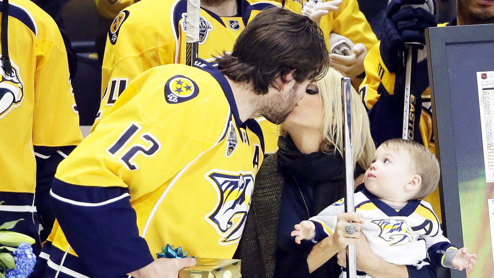 Mike Fisher, Carrie Underwood and Isaiah Fisher