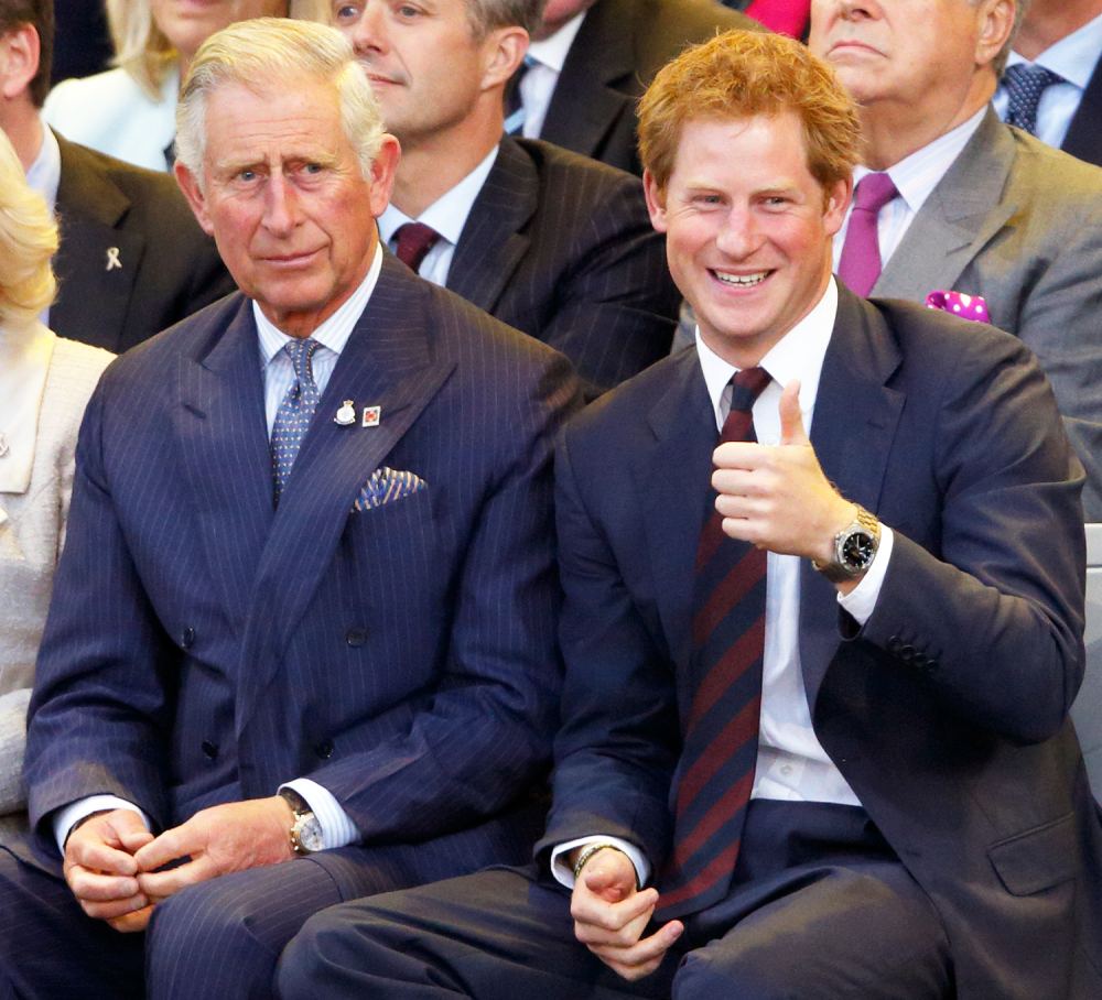 Prince Charles, Prince of Wales and Prince Harry attend the Opening Ceremony of the Invictus Games at the Queen Elizabeth Olympic Park on September 10, 2014 in London, England.