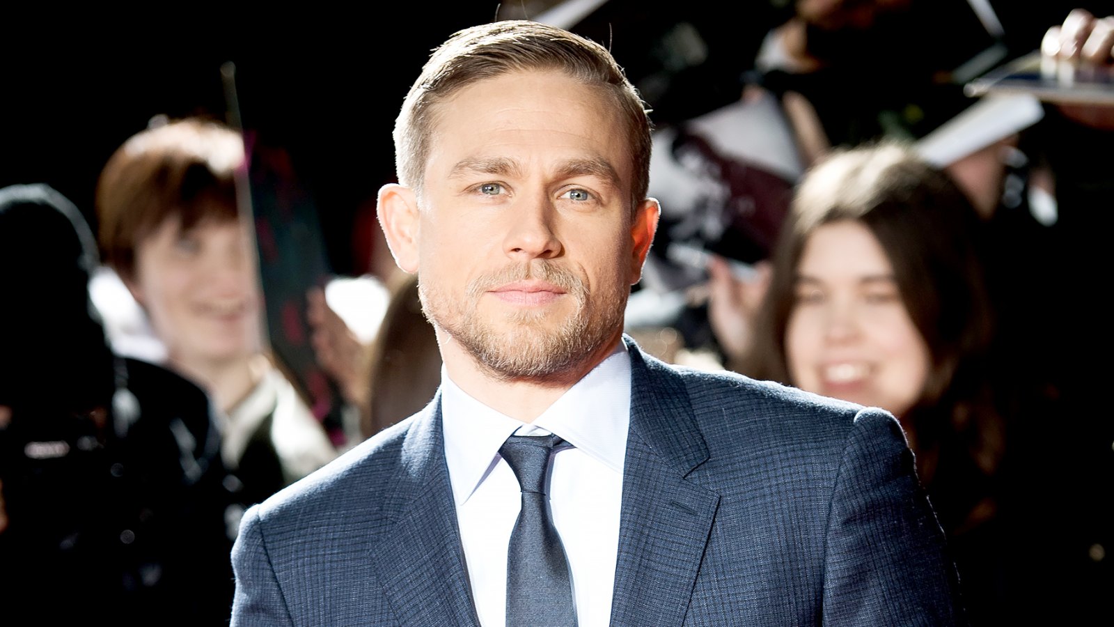 Charlie Hunnam arrive at The Lost City of Z UK premiere on February 16, 2017 in London, United Kingdom.