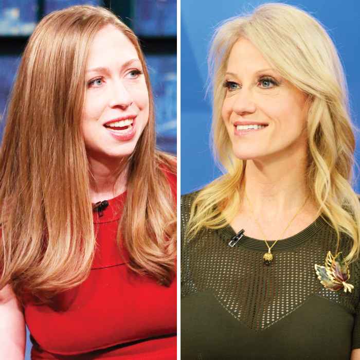 Chelsea Clinton and Kellyanne Conway