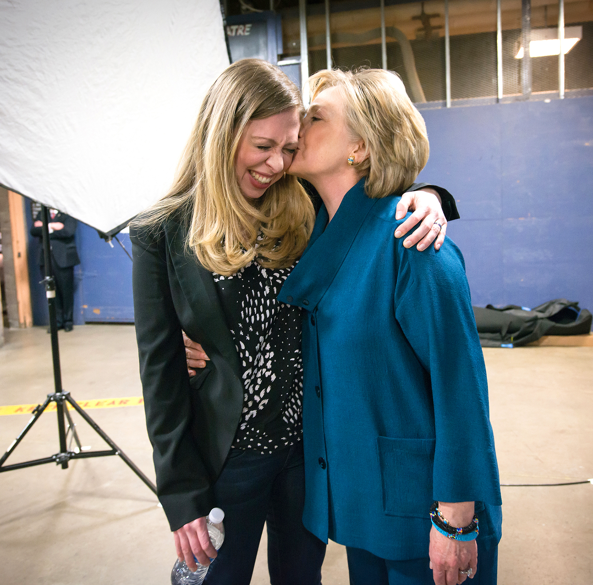 Chelsea Clinton and her mother, Hillary Rodham Clinton