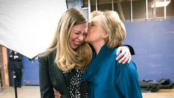 Chelsea Clinton and her mother, Hillary Rodham Clinton