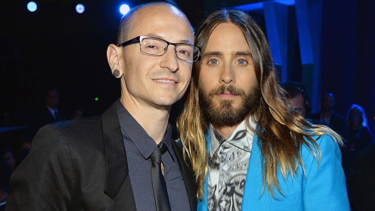 Chester Bennington and Jared Leto
