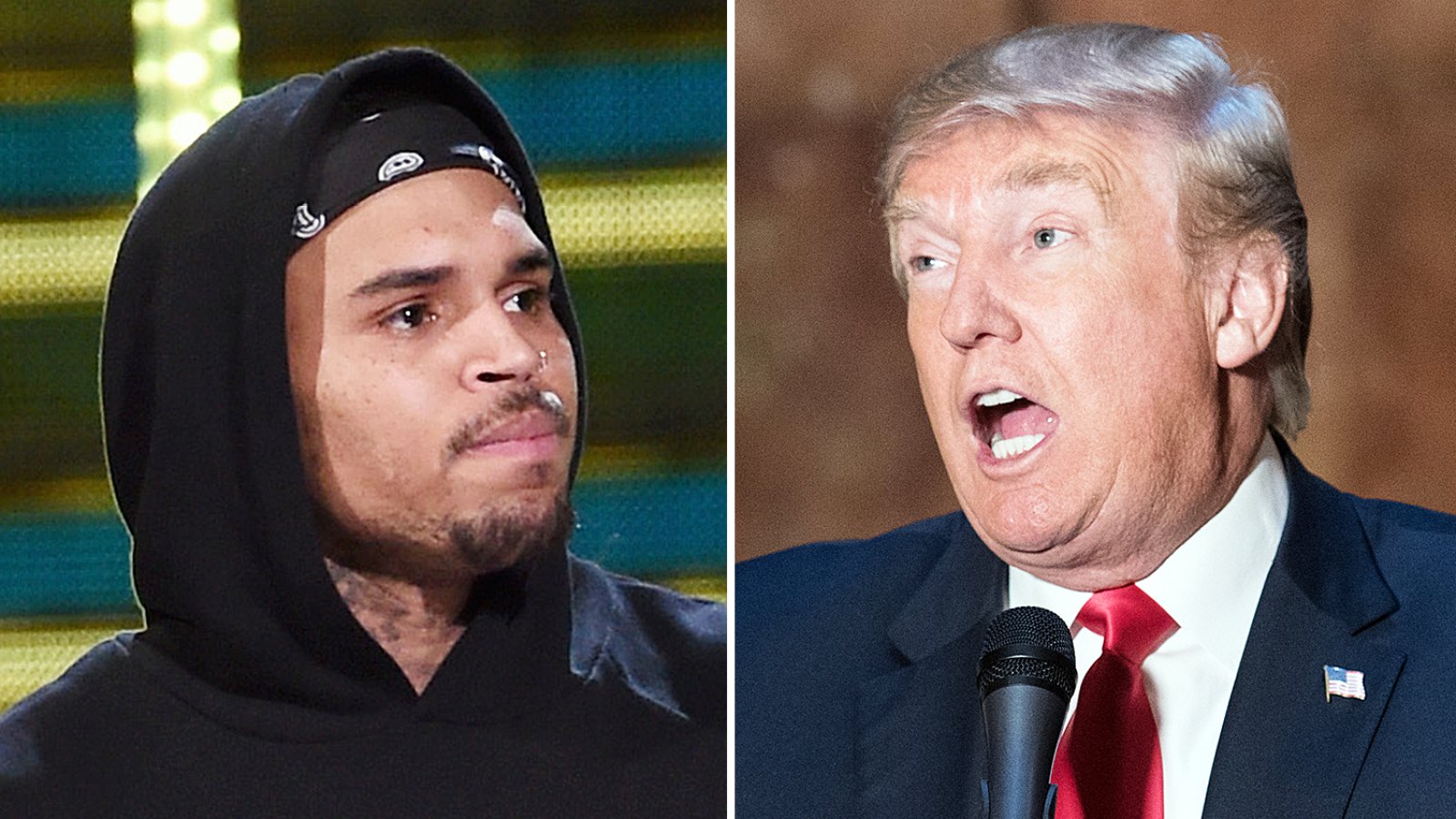 Chris Brown and Donald Trump