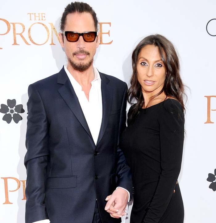 Chris Cornell and Vicky Karayiannis at the Los Angeles Premiere of The Promise at TCL Chinese Theatre on April 12, 2017.