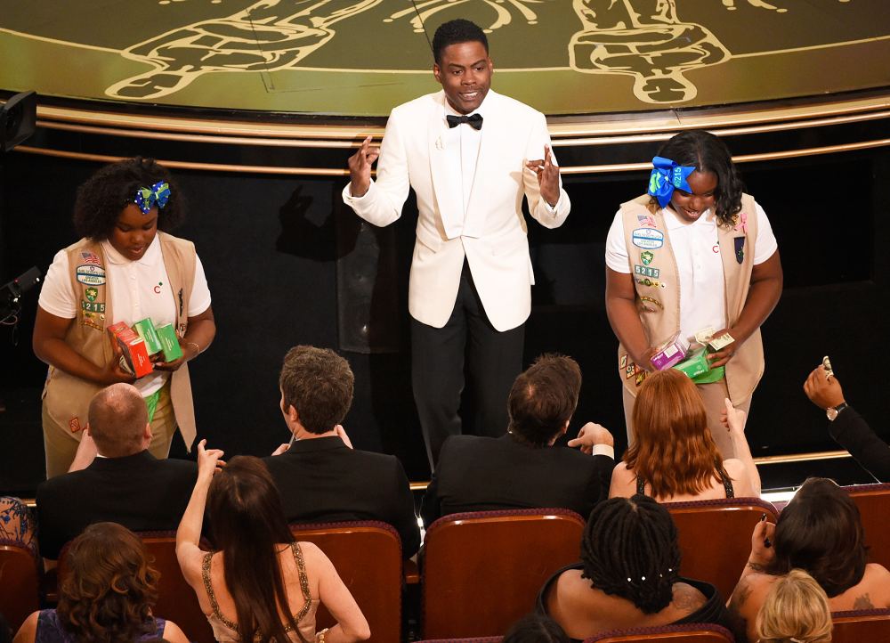 Girl Scouts and Chris Rock at Oscars 2016