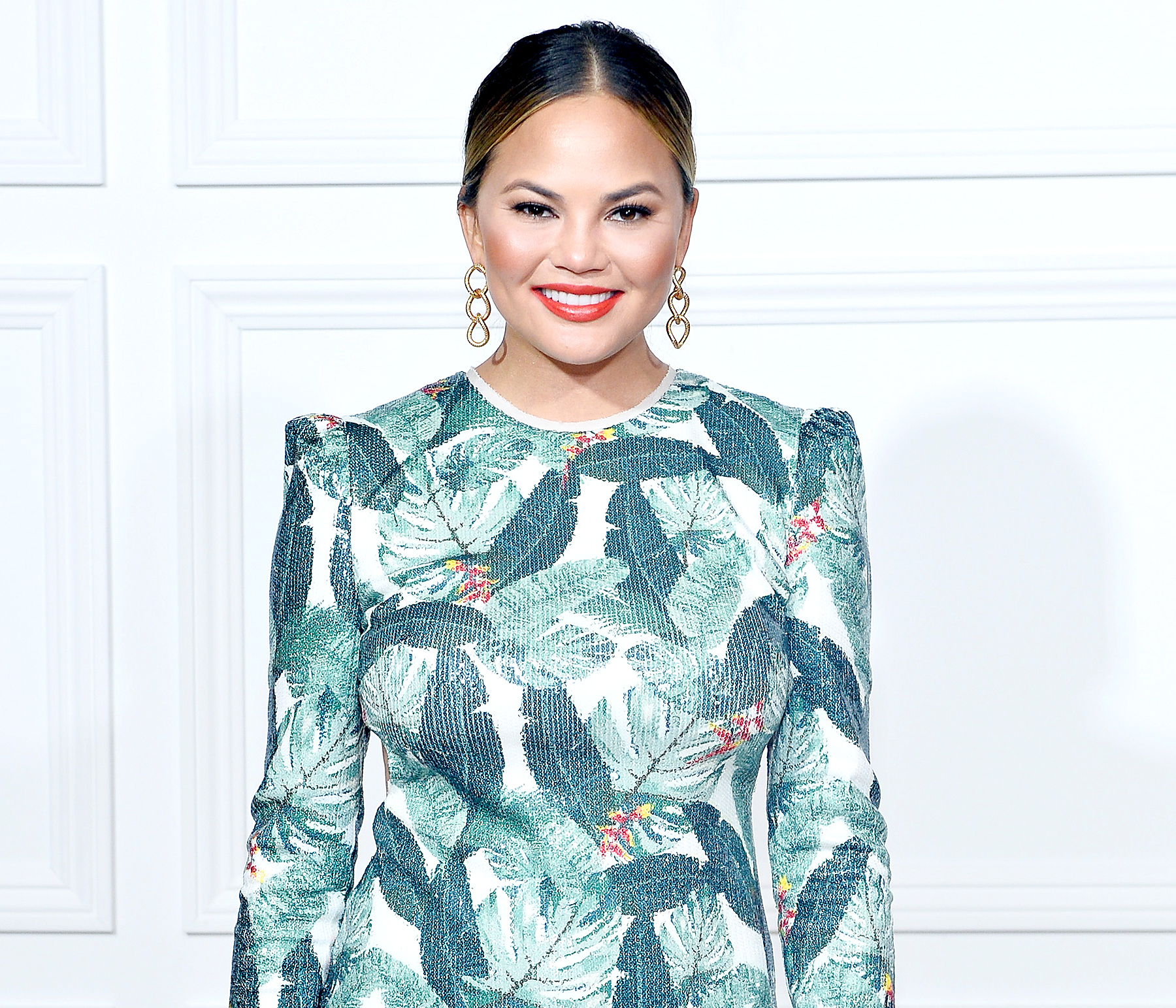 Chrissy Teigen attends Rachel Zoe SS18 Presentation at Sunset Tower Hotel on September 5, 2017 in West Hollywood, California.