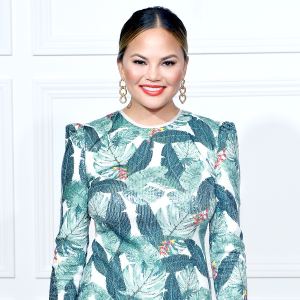 Chrissy Teigen attends Rachel Zoe SS18 Presentation at Sunset Tower Hotel on September 5, 2017 in West Hollywood, California.