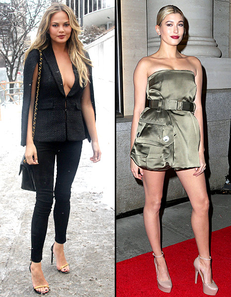 Chrissy Teigen and Hailey Baldwin